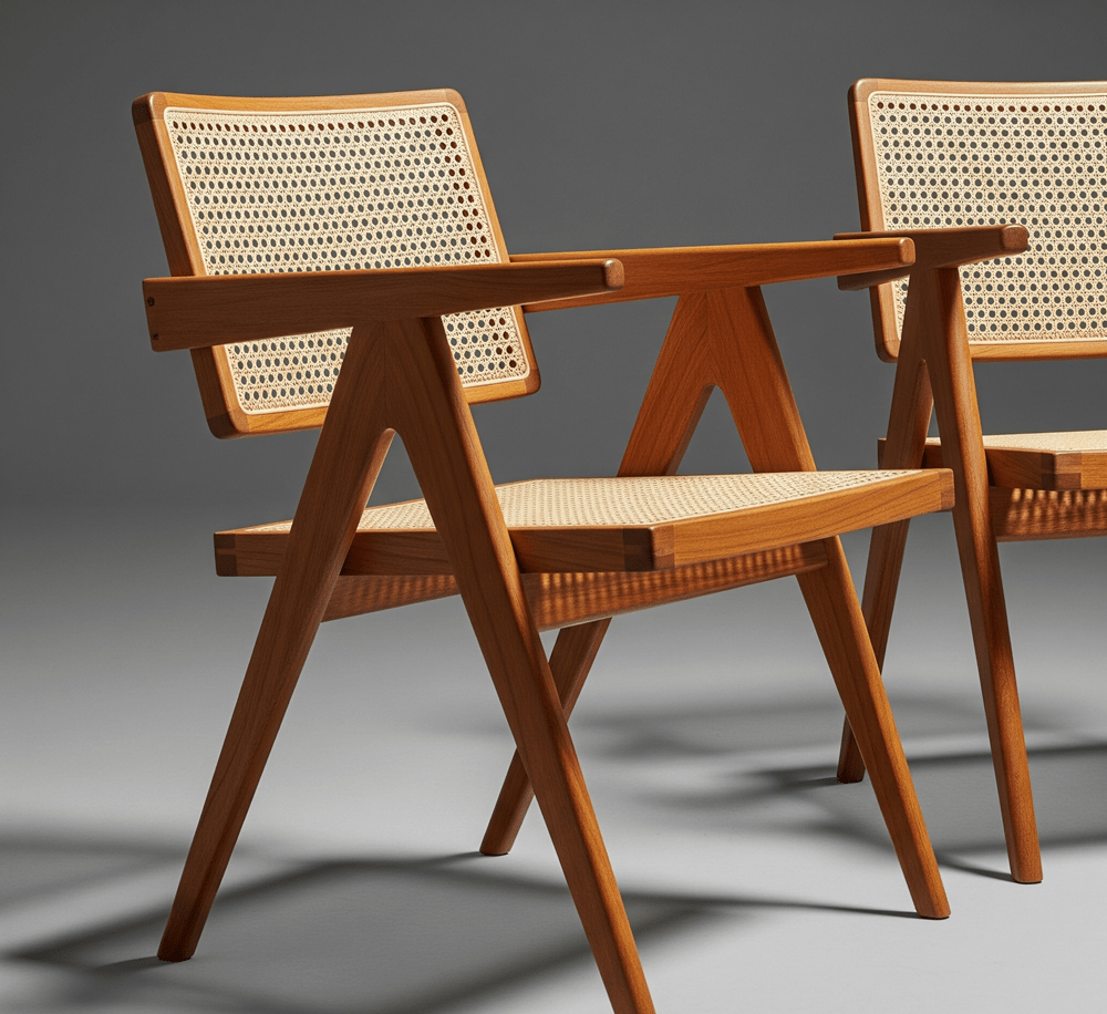 Silla Chandigarh - Diseño de Pierre Jeanneret